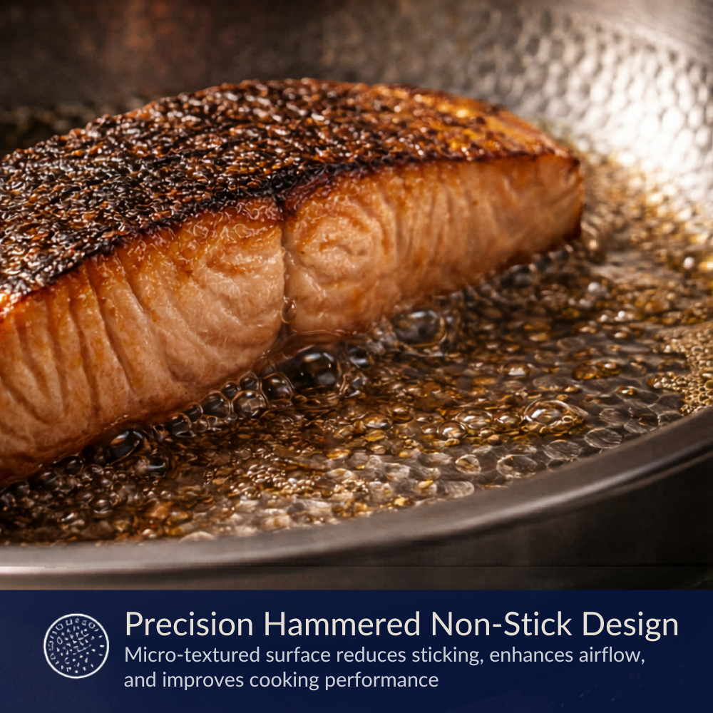 Pure Titanium Hammered Pan