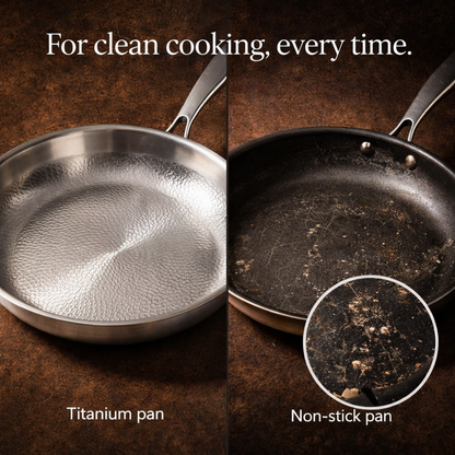 Pure Titanium Hammered Pan