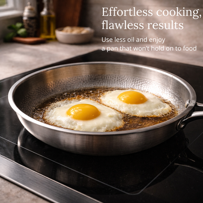 Pure Titanium Hammered Pan