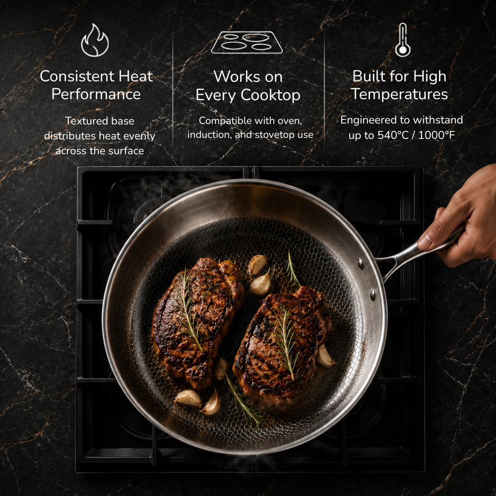 Pure Titanium Hammered Pan