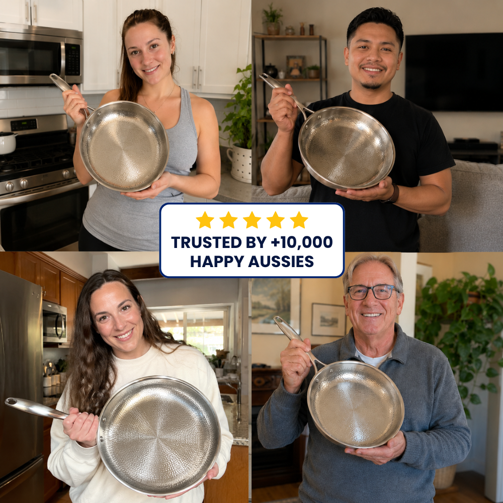 Pure Titanium Hammered Pan